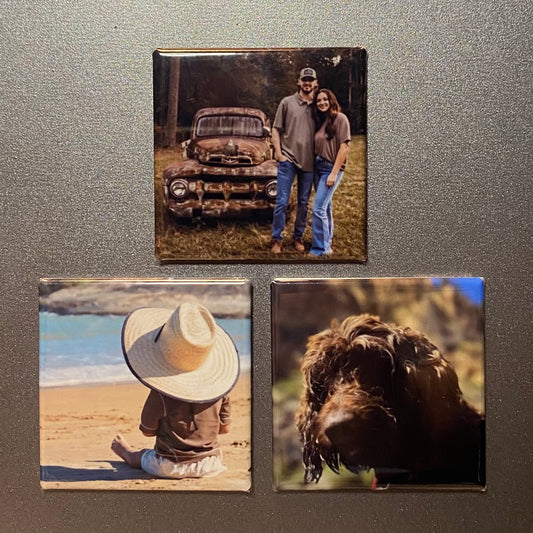 3 Pack Custom Photo Magnets